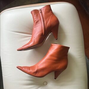 Céline Ankle Boots Rust Color, Size 40